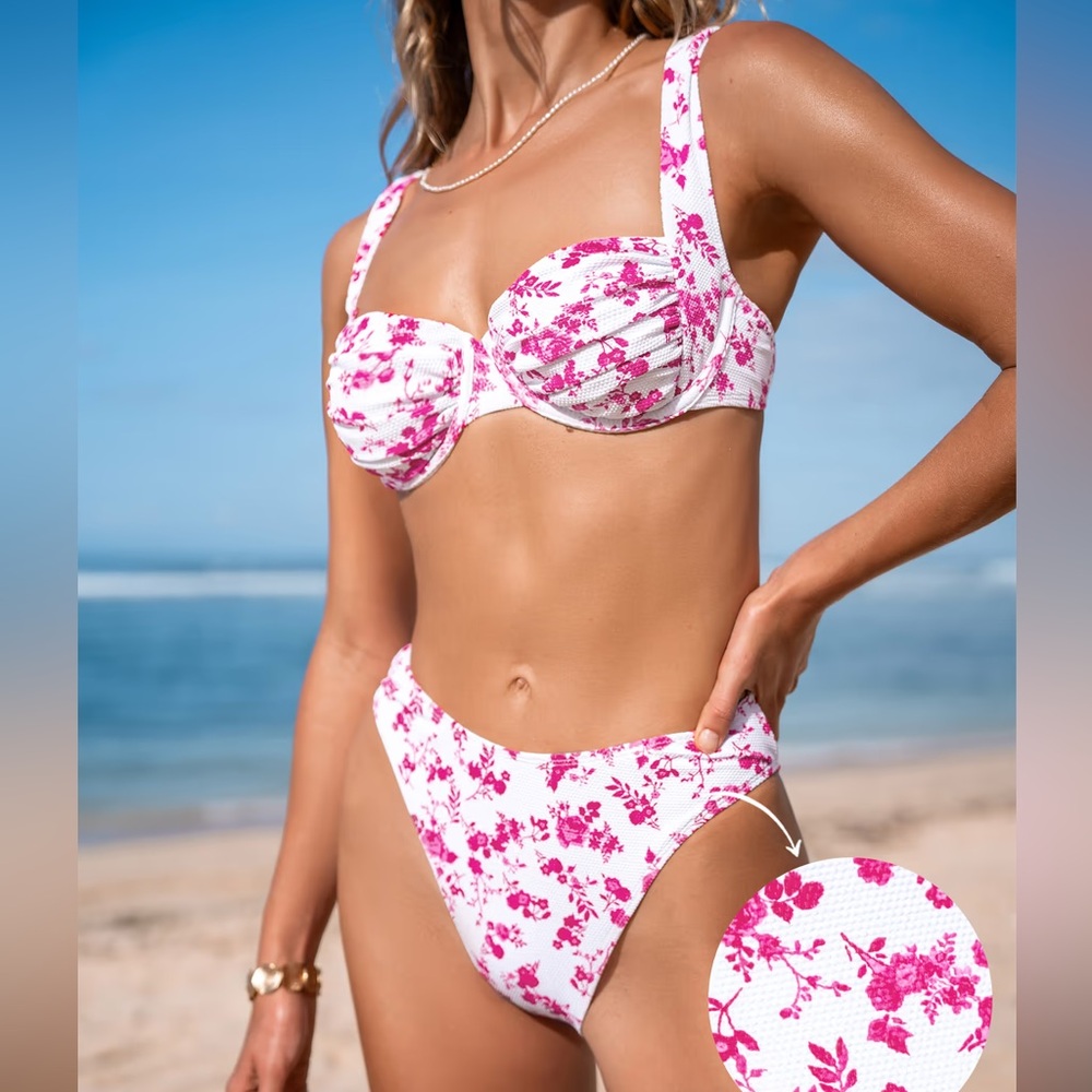 NWT Sweet Little Rose Sweetheart Bikini Cheeky Bottoms size MEDIUM